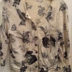 Floral Print Women's Cardigan